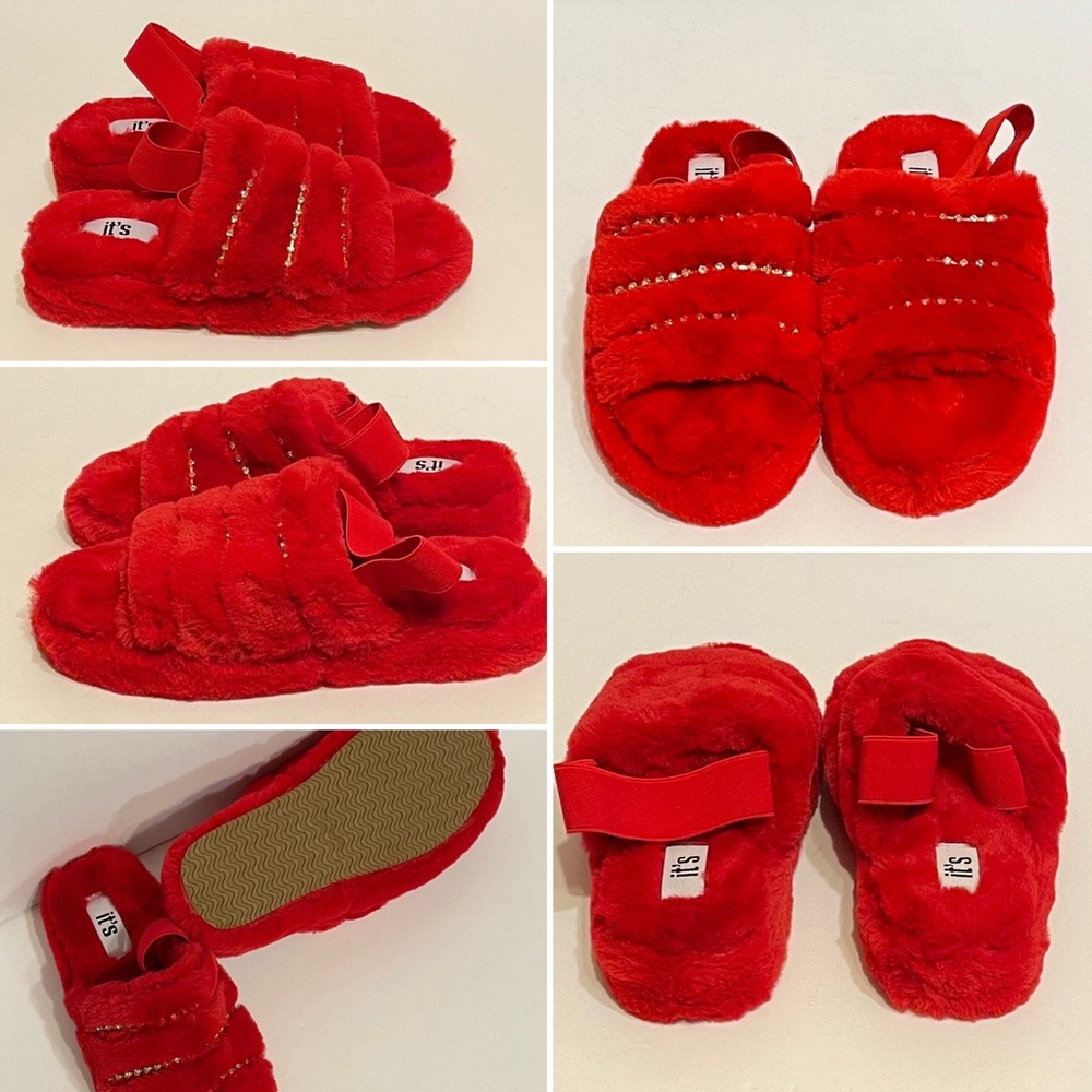 Fuzzy Slide Sandals